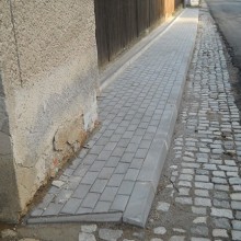 Oprava chodníků v obci Loučka 2012